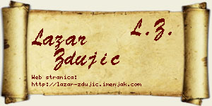 Lazar Zdujić vizit kartica